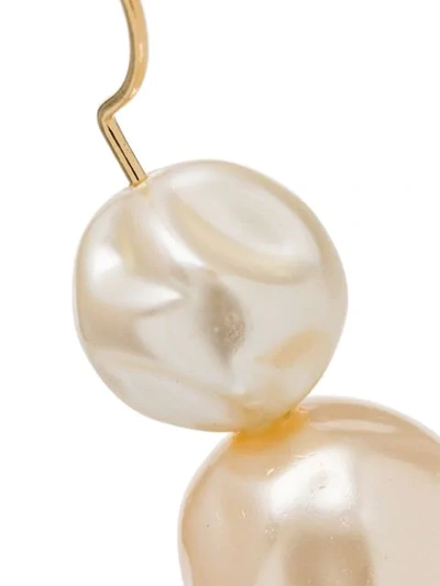 Shop Beaufille Gold-plated Pearl Drop Earrings In Yellow Gold