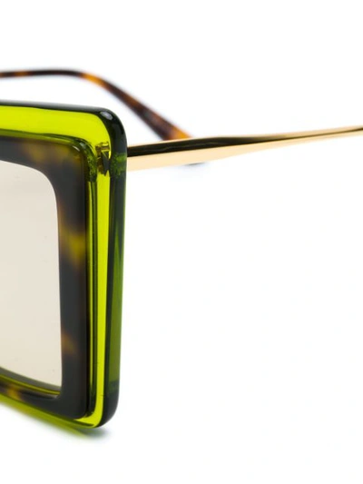 Shop Christian Roth Eyewear Cekto Sunglasses - Neutrals
