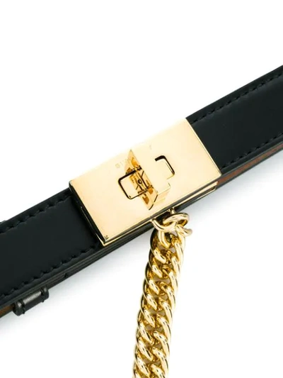 Shop Givenchy Chain Detail Belt In Black