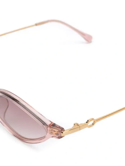Shop Alessandra Rich Sonnenbrille Mit Kette In Pink