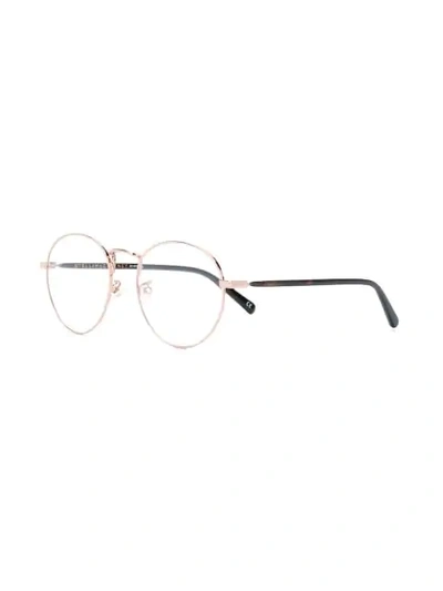 Shop Stella Mccartney Eyewear Round Glasses - Metallic