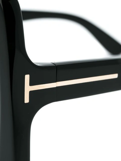 Shop Tom Ford Oversized Sunglasses In Black