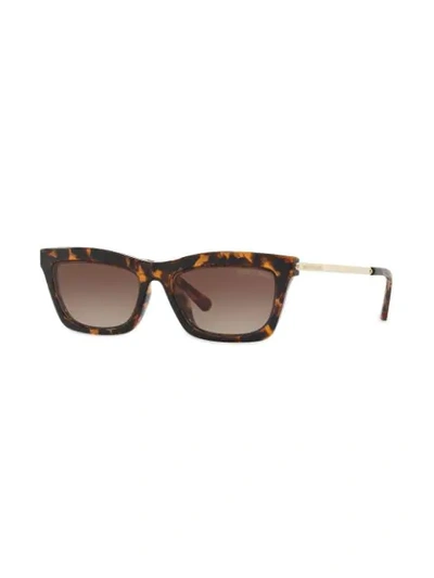 Shop Michael Kors Stowe Sunglasses In Brown