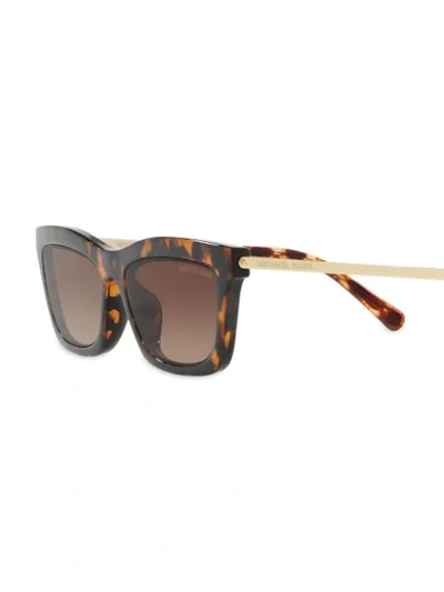 Shop Michael Kors Stowe Sunglasses In Brown
