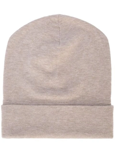 Shop Brunello Cucinelli Beanie Hat In Grey