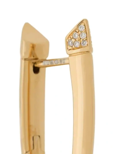 Shaun Leane Sabre Diamond Crossover Earrings In Gold