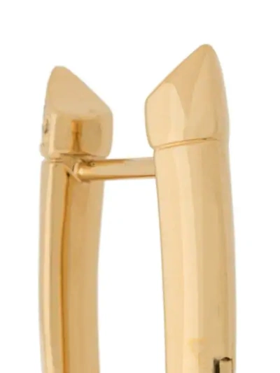 Shaun Leane Sabre Diamond Crossover Earrings In Gold