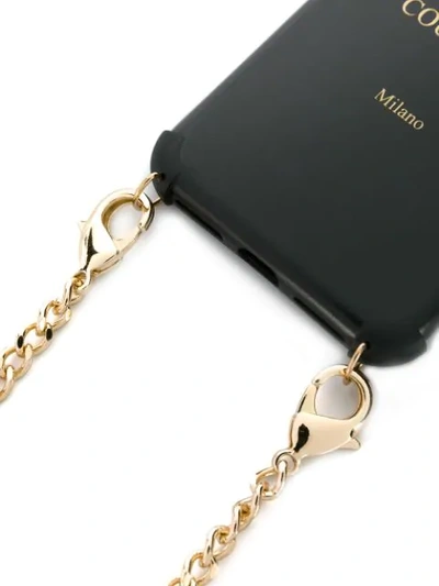 MOSCHINO LOGO IPHONE XS/X CASE - 黑色