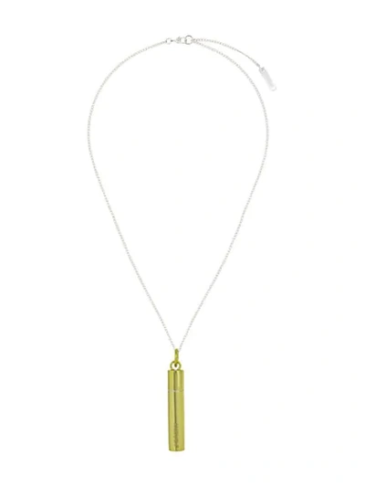 Shop Ambush Bullet Pendant Necklace In Green