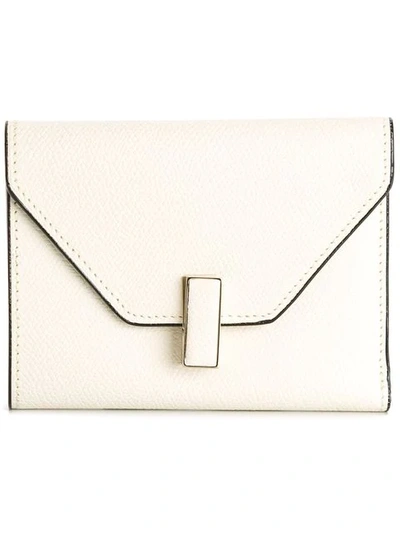 Shop Valextra 'iside' Wallet In White
