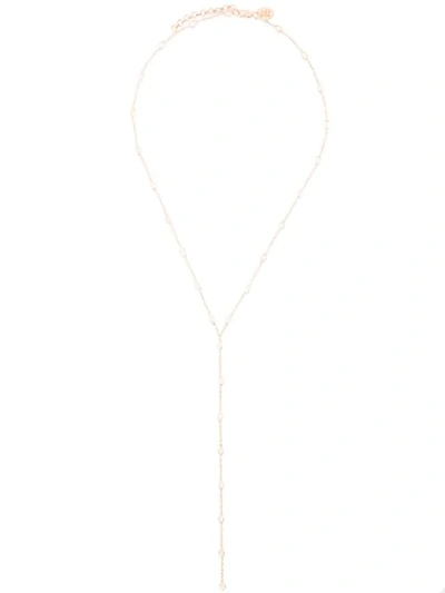 MAHA LOZI SPECKLED DROP NECKLACE - 金色