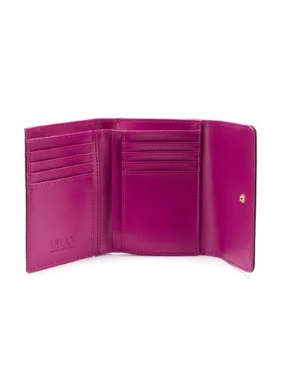 Shop Liu •jo Liu Jo Isola Trifold Flap Wallet - Pink