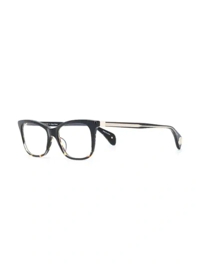 PARADIS COLLECTION RECTANGULAR FRAME GLASSES - 黑色