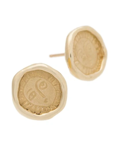 Shop Holly Ryan Gold-plated Sterling Silver Picasso Face Earrings