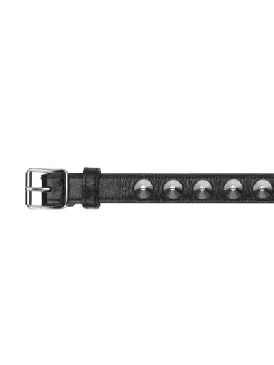 Shop Gucci Studded Bracelet In Black