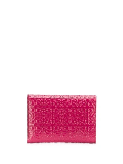 Shop Loewe Small Vertical Wallet In Pink