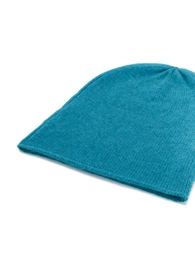Shop Allude Fine Knit Beanie - Blue
