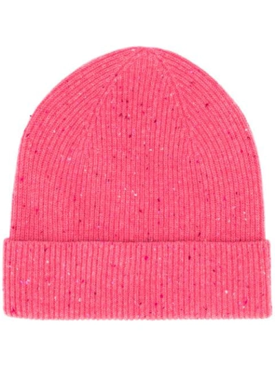 Shop Isabel Marant Chilton Ribbed Beanie In Candy Pink