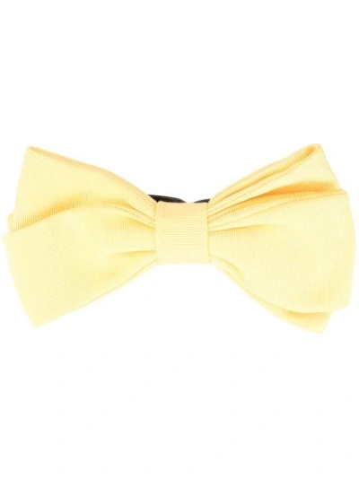 Shop Emilia Wickstead Bow In 040-lemon