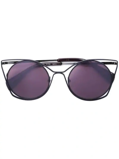 Shop Yohji Yamamoto Cat Eye Sunglasses - Pink
