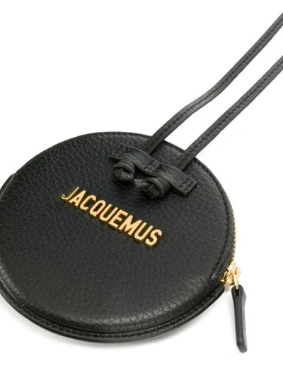 Shop Jacquemus Round Shaped Crossbody Bag - Black
