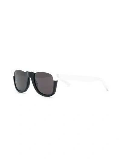 Shop Saint Laurent Classic Sl 51 Square Sunglasses In Black