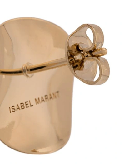 Shop Isabel Marant Mismatched Earrings In Gold