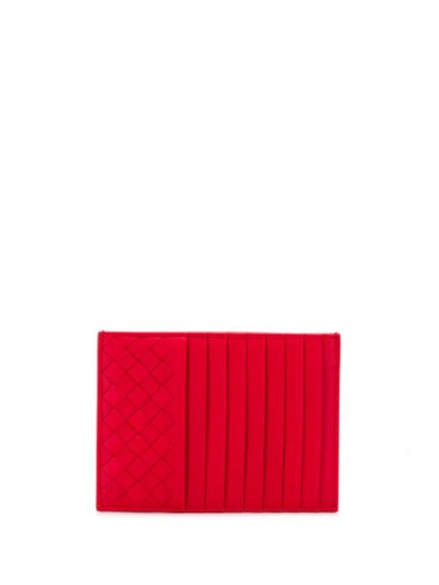 Shop Bottega Veneta Slip Cardholder In Red