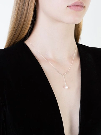 Shop Natasha Schweitzer Delphine Necklace In Metallic