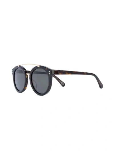 Shop Stella Mccartney Round Frame Glasses In Black