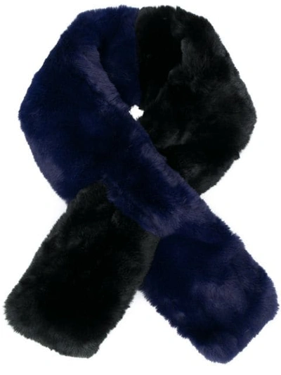 Shop Apparis Faux-fur Scarf In Black