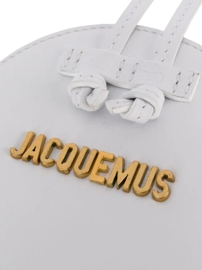 Shop Jacquemus Circular Purse In White