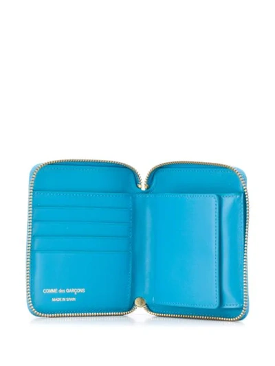 Shop Comme Des Garçons Compact Wallet In Blue