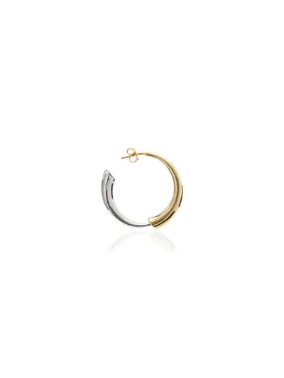 Shop Charlotte Chesnais Gia Hoop Earrings In Metallic