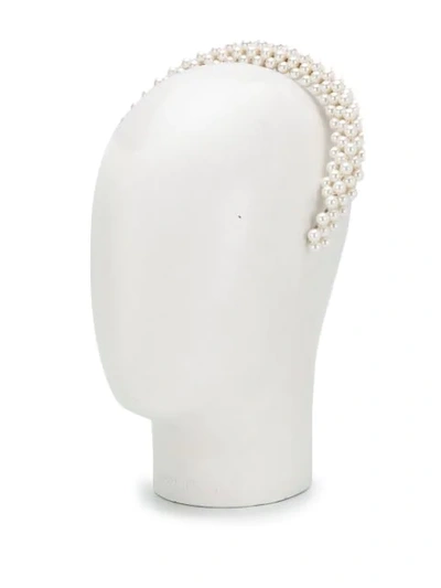 Shop Shrimps Antonia Faux Pearl Headband In White