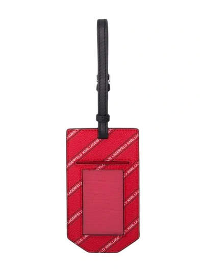 Shop Karl Lagerfeld K/city Paris Tag In Red