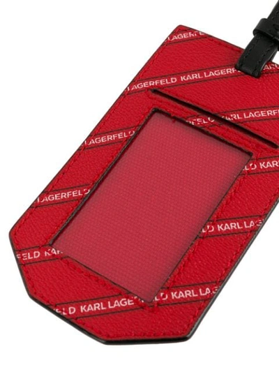Shop Karl Lagerfeld K/city Paris Tag In Red