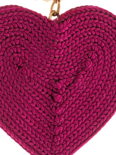 Shop Rebecca De Ravenel Heart Drop Earrings In Pink ,brown