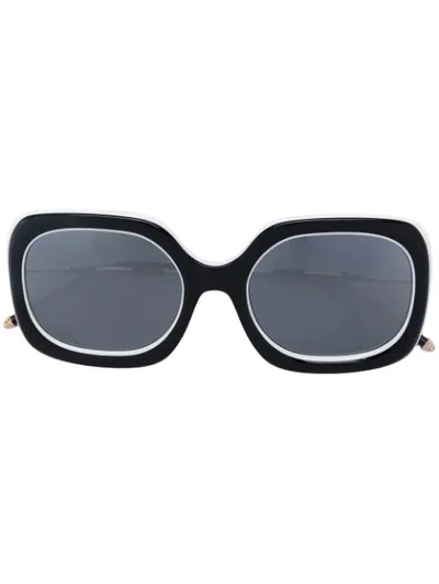 Shop Matsuda Oversized Sunglasses In Black