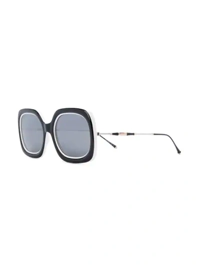 Shop Matsuda Oversized Sunglasses In Black