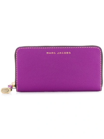 Shop Marc Jacobs Grind Standard Continental Wallet - Purple