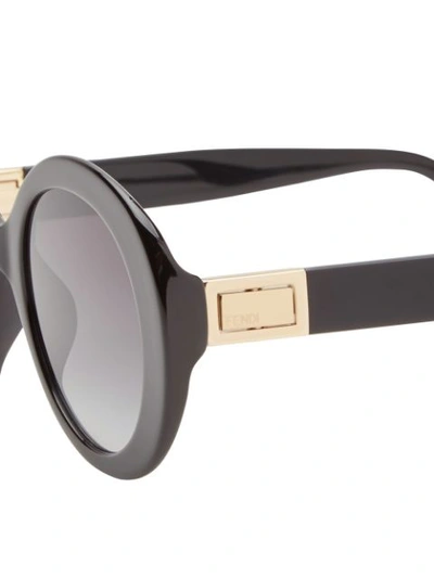 Shop Fendi Peekaboo Sunglasses - Black