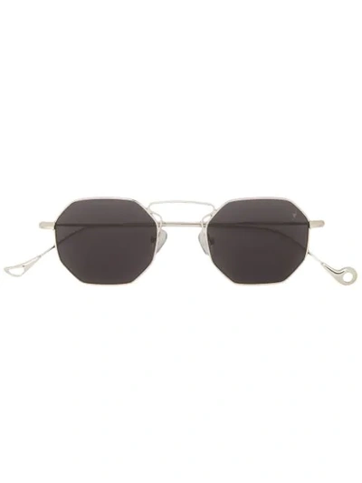 Shop Eyepetizer Hexagon Sunglasses In Metallic