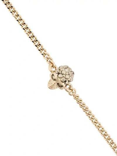 Shop Alexander Mcqueen Delicate Charm Necklace In Gold