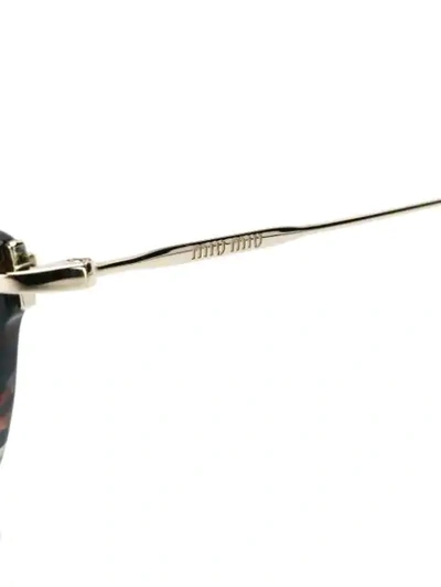 Shop Miu Miu Cat-eye Tortoiseshell Glasses In Brown