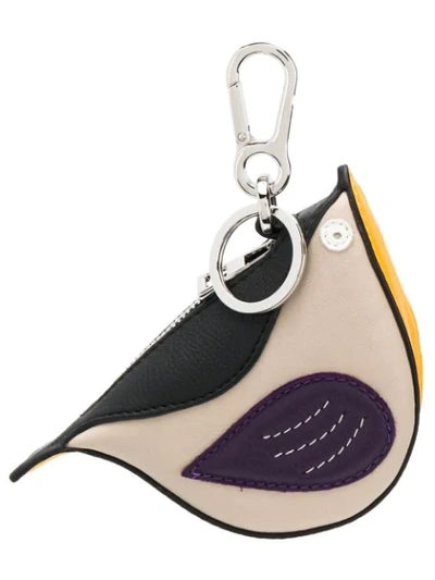 Shop Loewe Bird Coin Purse In Neutrals