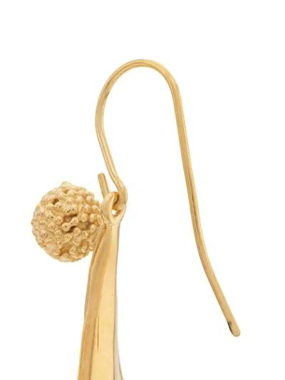 Shop Aurelie Bidermann Mimosa Earrings In Gold