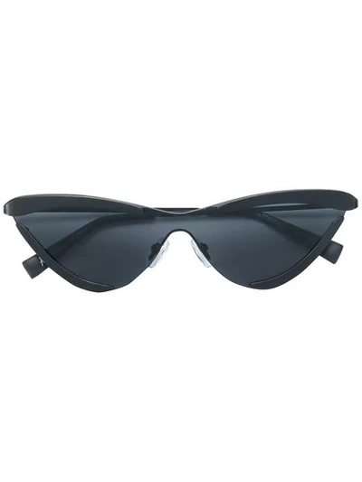 Shop Le Specs X Adam Selman Cat Eye Shaped Sunglasses In Black