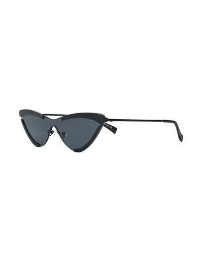 Shop Le Specs X Adam Selman Cat Eye Shaped Sunglasses In Black