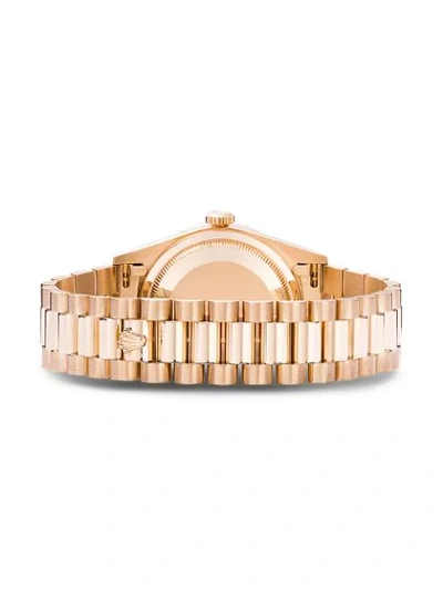 Shop Jacquie Aiche Customised Rolex Oyster Perpetual Eye 42mm In Gold